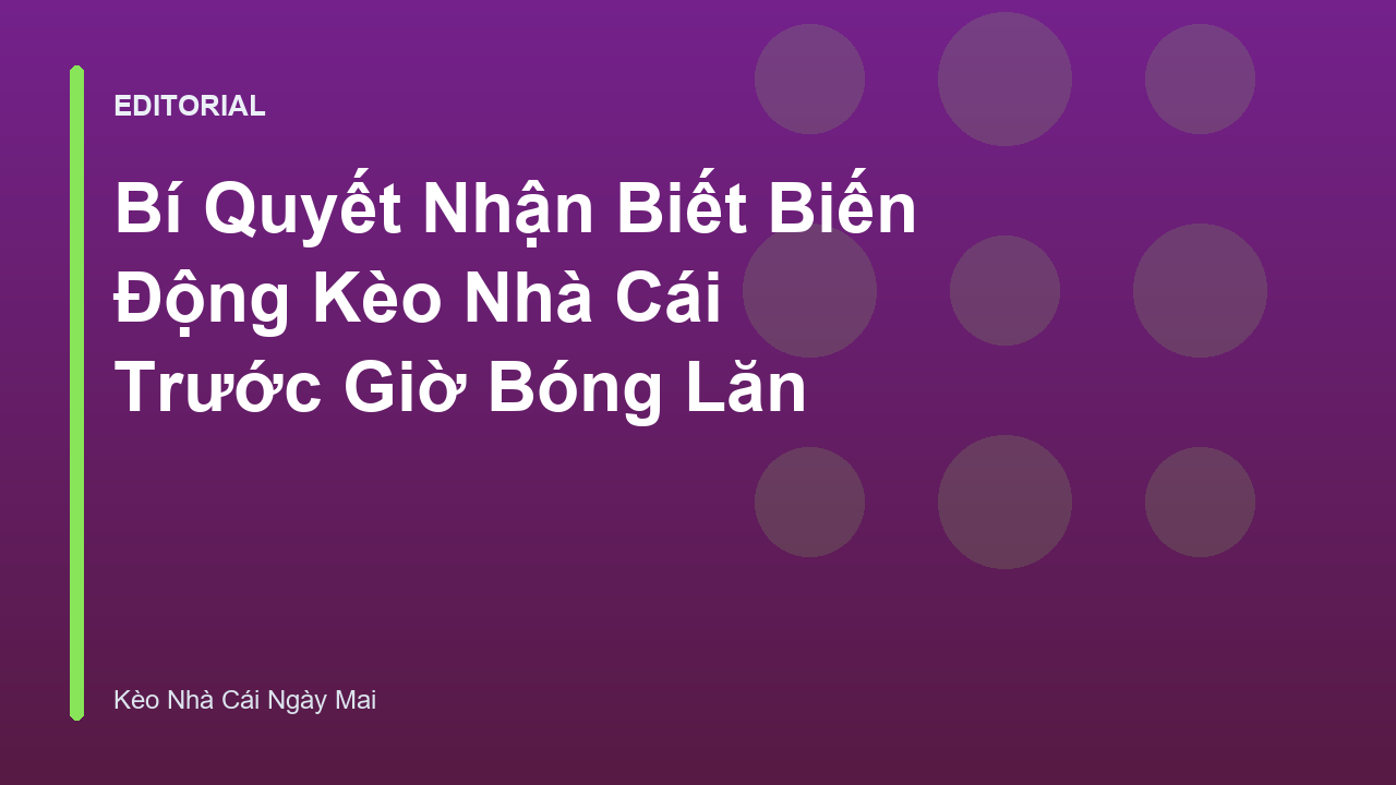 Biểu đồ minh họa biến động tỷ lệ kèo nhà cái