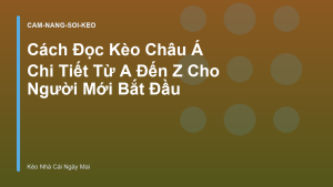 Read more about the article Cách Đọc Kèo Châu Á Chi Tiết Từ A Đến Z Cho Người Mới Bắt Đầu