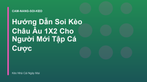 Read more about the article Hướng Dẫn Soi Kèo Châu Âu 1X2 Cho Người Mới Tập Cá Cược